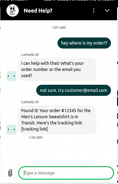Lameda AI WISMO Demo
